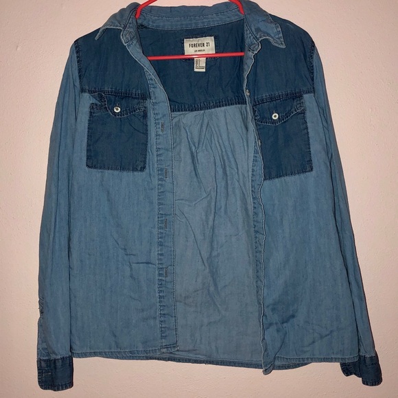 Forever 21 Jean Jacket SMALL - Picture 4 of 6